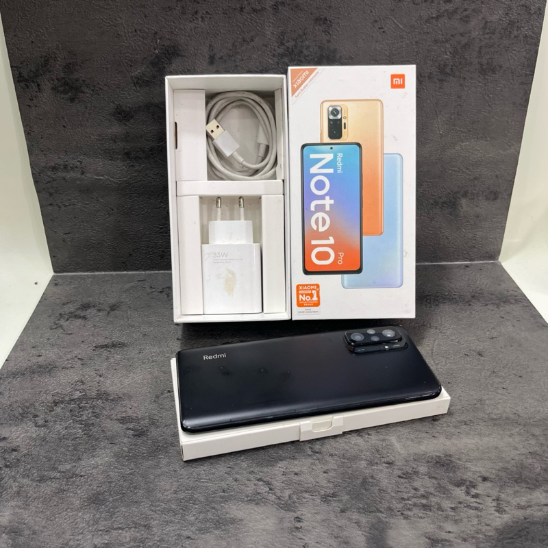 Redmi Note 10 Pro 6/64gb Fullset Second Garansi Resmi