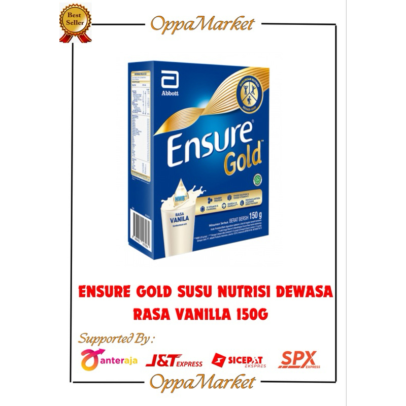 

ENSURE GOLD SUSU NUTRISI DEWASA RASA VANILLA 150G