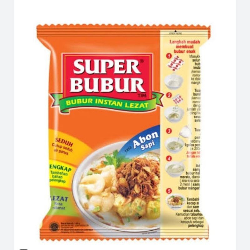 

super bubur rasa abon sapi 49gr