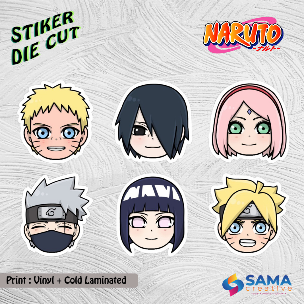 

Naruto Series - Sticker Vinyl Die Cut - Stiker Hp, Laptop, Motor, Mobil, Helm, Botol Anime Naruto