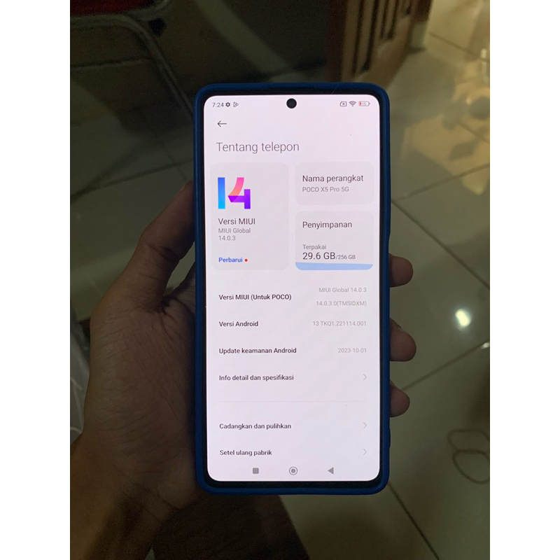 LCD Redmi Note 12 Pro 5G / Poco X5 Pro 5G Original Copotan