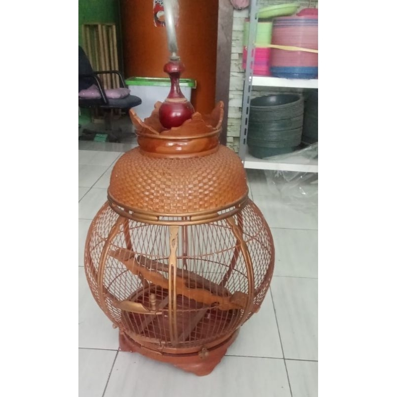 Sarang Burung Perkutut Kayu Jati Asli/Sangkar perkutut Klasik9