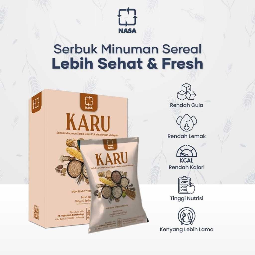 

karu nasa minuman serbuk pengganti makanan dengan multigrain