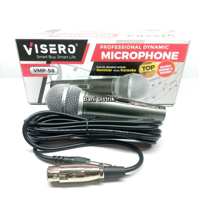 Mic Karaoke Microphone Kabel SNl Visero Mik