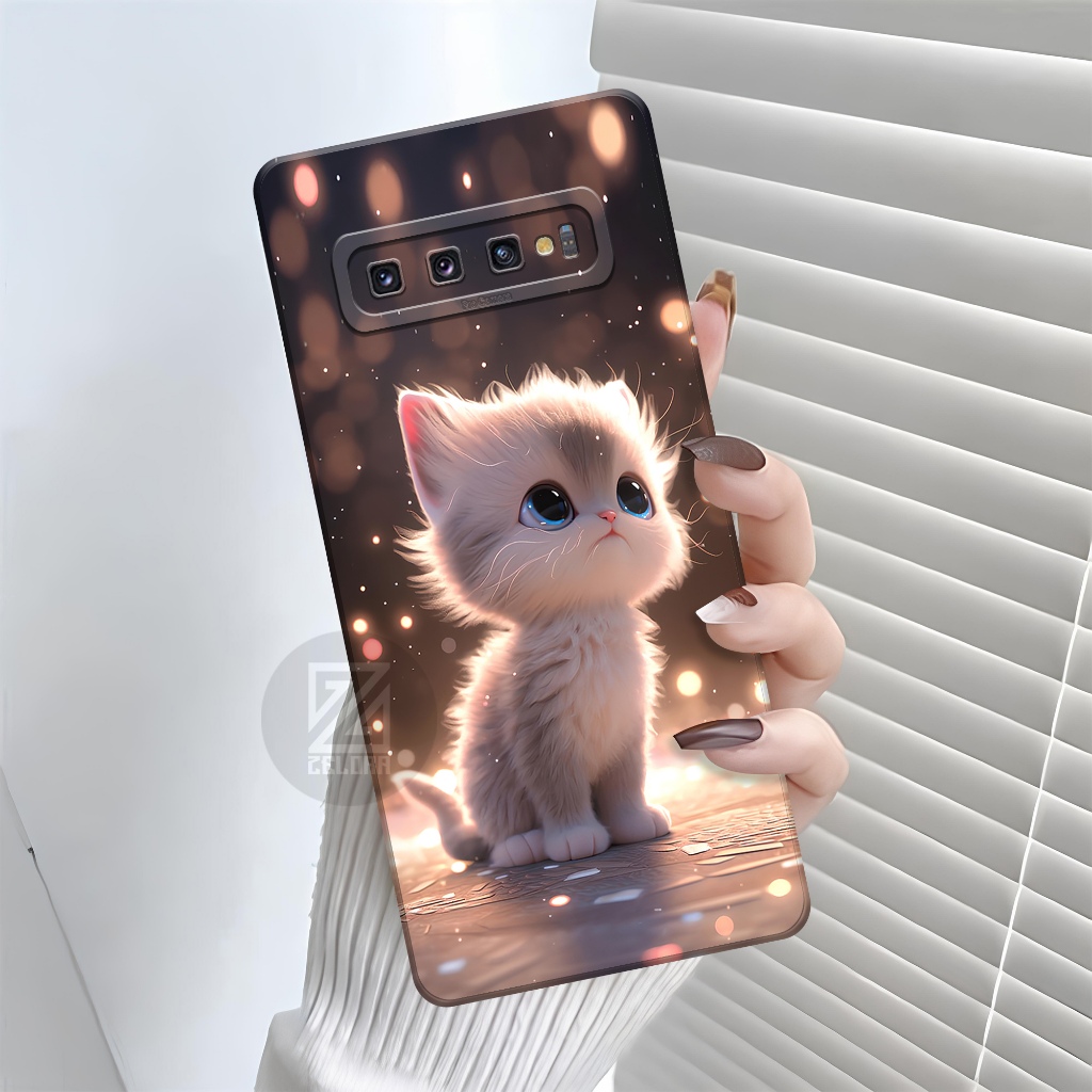 Sofcase Samsung Galaxy S10 Plus Silikon Pro Camera Case Kucing ZELORA Case Samsung Galaxy S10 Plus K