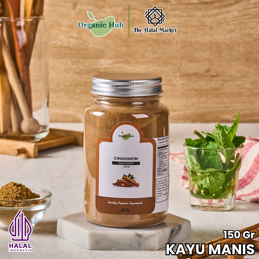 

Organic Hub Cinnamon Bubuk Bumbu Dapur Kayu Manis Murni Premium 150 gr