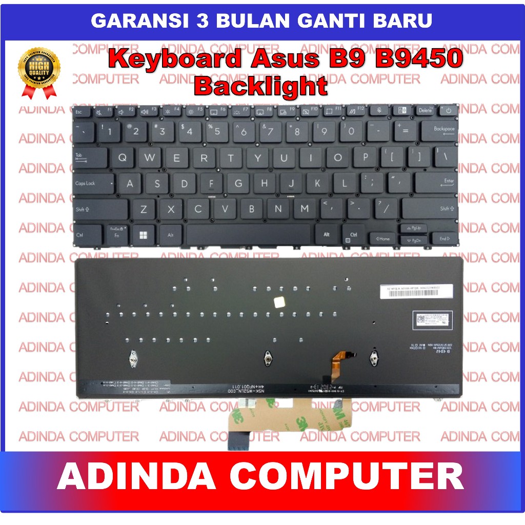 Keyboard Asus Expertbook B9 B9450 B9450F B9450FA B9450FAV B9450CEA Backlight