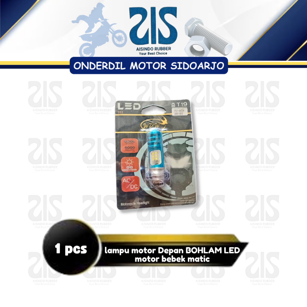Lampu motor Depan BOHLAM LED motor bebek matic WDW T19 Lampu motor universal 12w