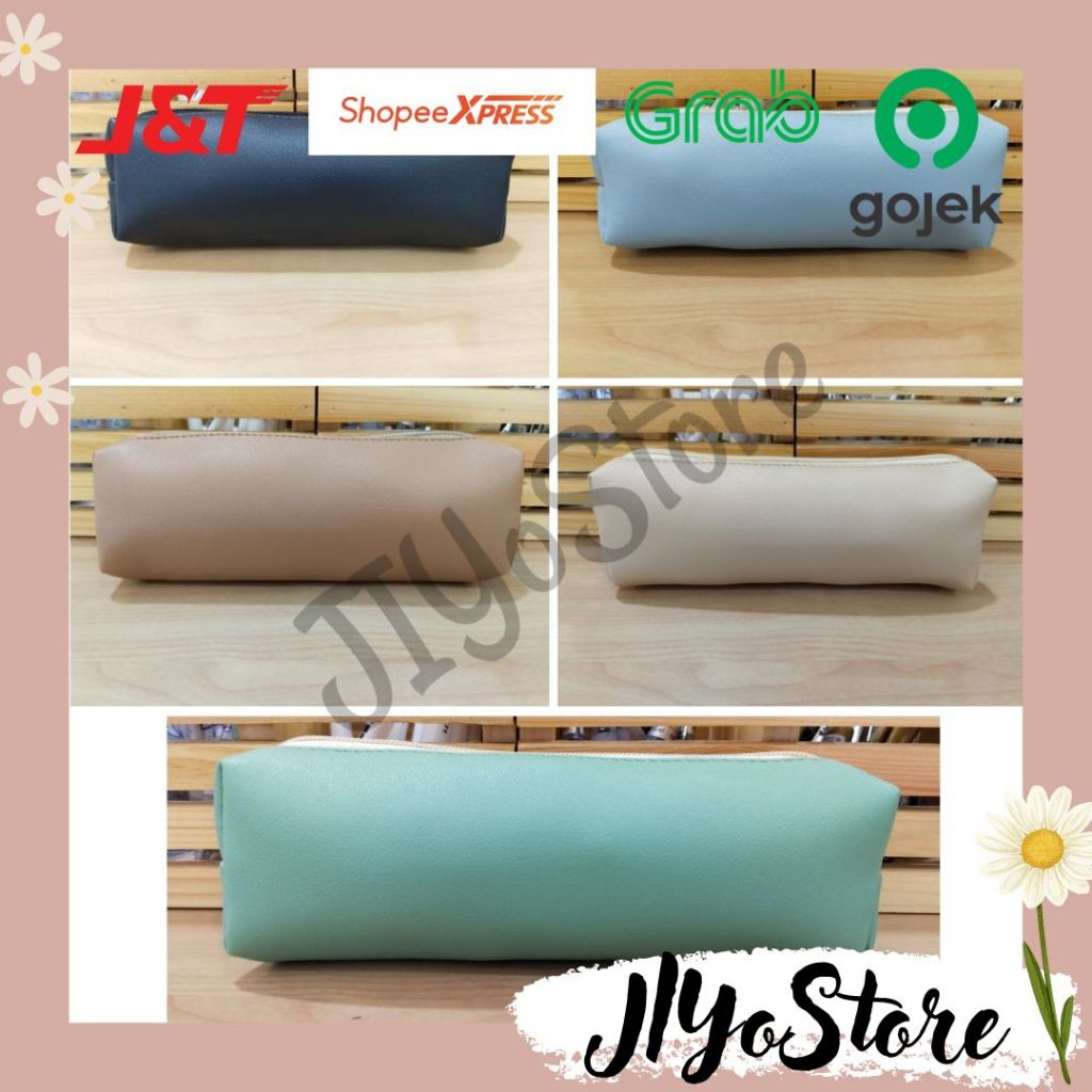 

Tempat Pensil Wadah Kotak Alat Tulis Sekolah ATK Stationery Warna Soft Simpel Aesthetic