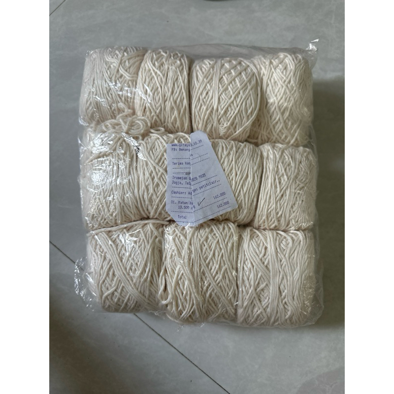 Benang Sulam / Jahit Baru / Putih / Tali