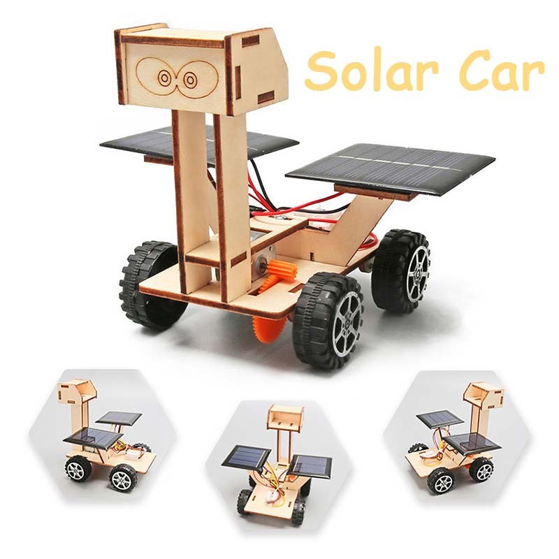 1 Set Mainan Edukasi Diy Car Solar Panel Mainan Mobil Tenaga Surya Mainan Edukasi Panel Surya Solar