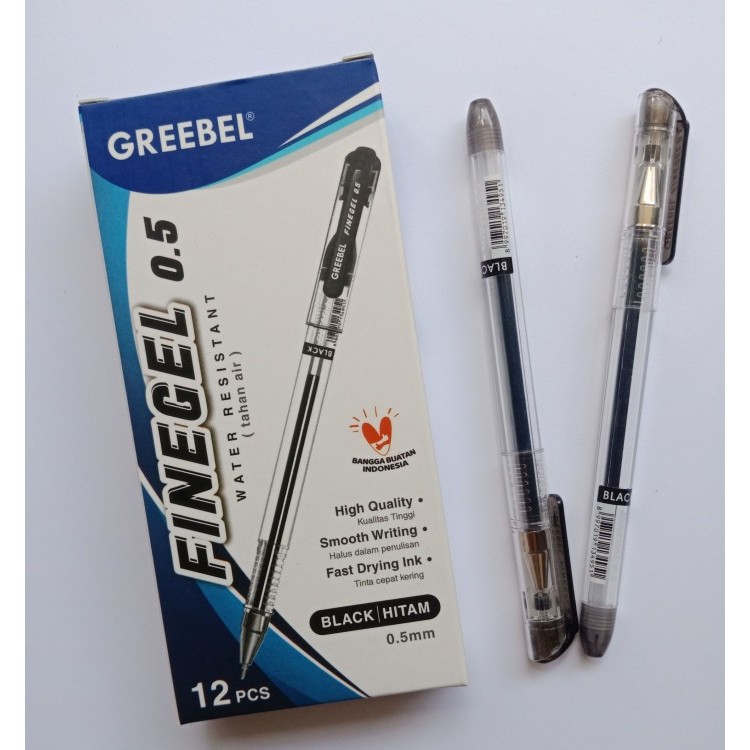 

GREEBEL PULPEN GEL / GEL PEN GP-506 Hi-tech Hitam 0,3 - Ballpen Gel Ballpoint Bolpen Bolpoin Pena Gel
