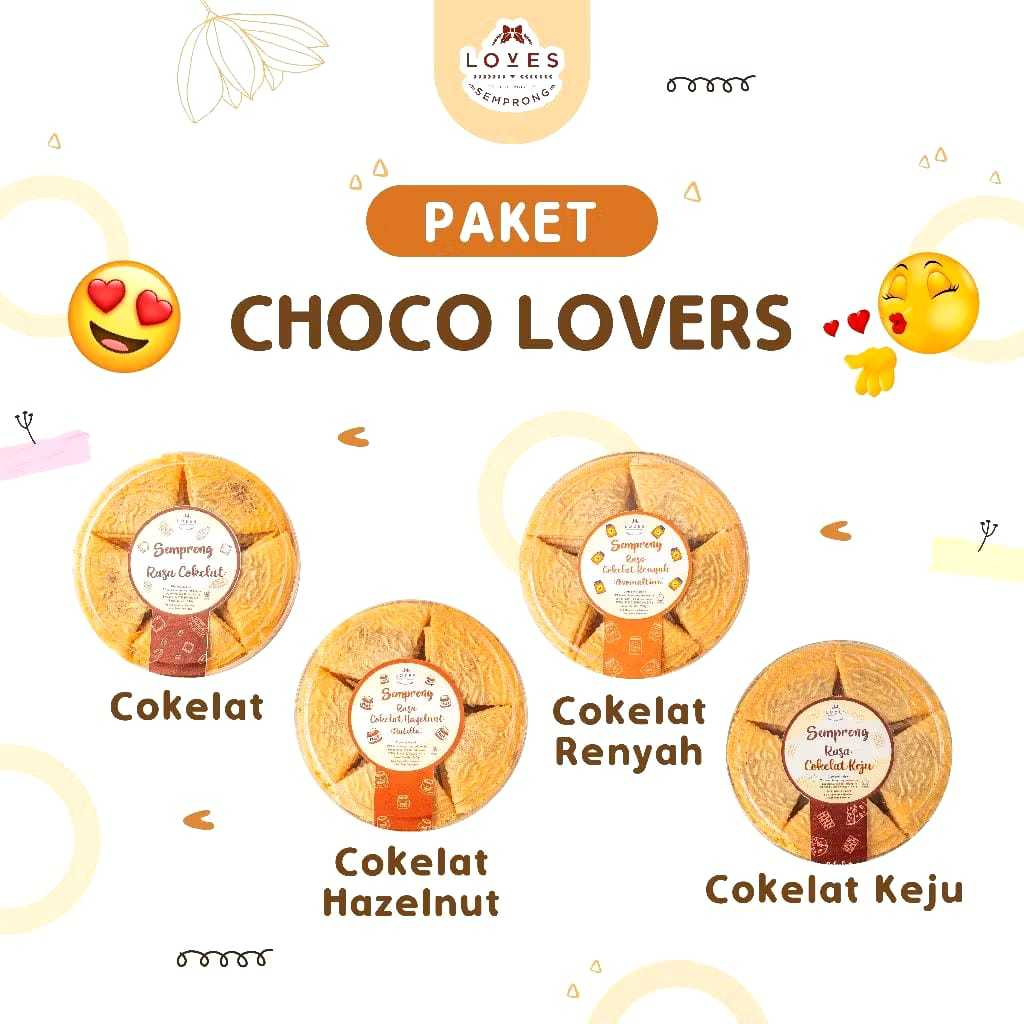 

LOVES SEMPRONG PAKET HEMAT CHOCO LOVERS KUE KERING SEMPRONG ENAK