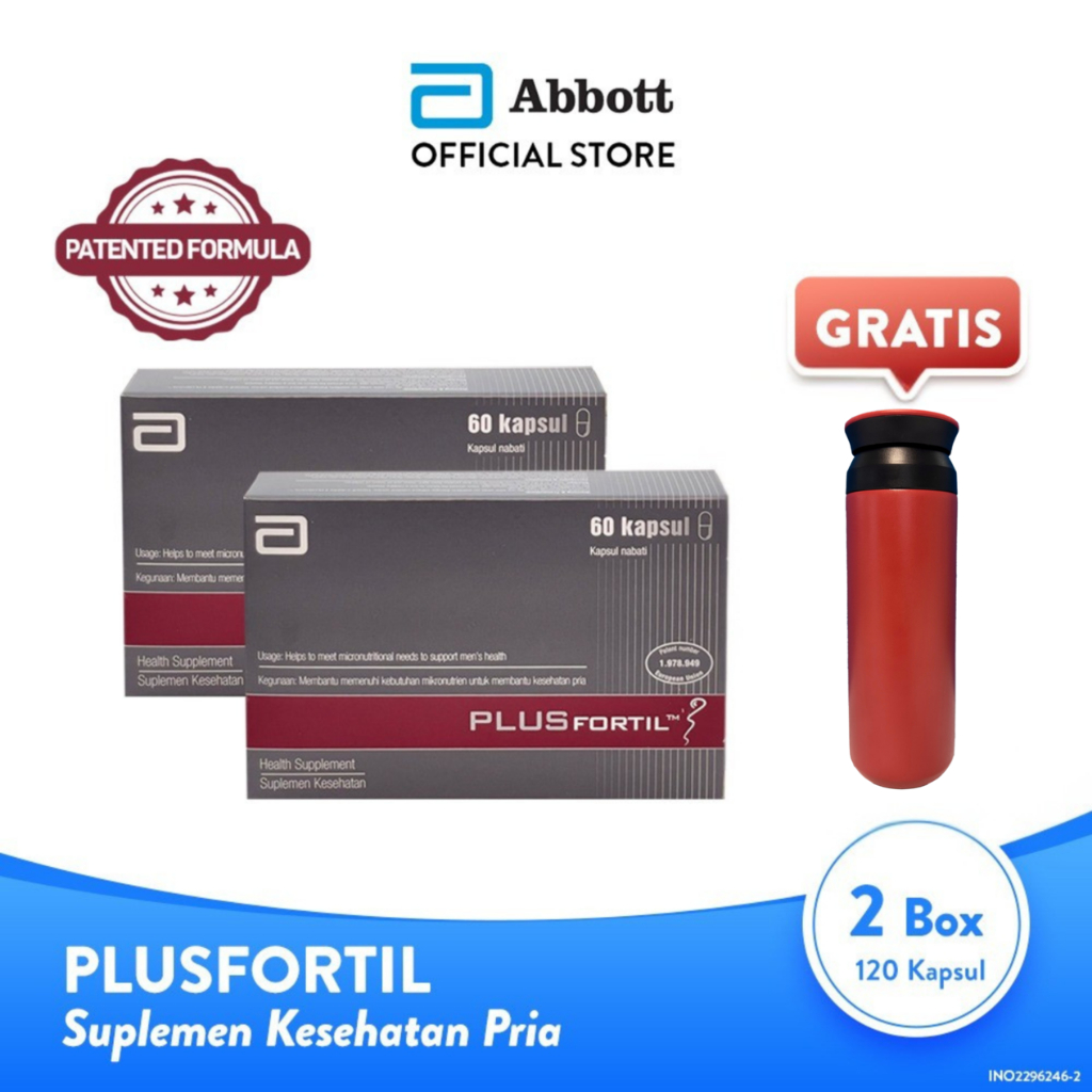 Abbott [Twin Pack] Plusfortil 60 kapsul - Vit Kesuburan Pria Free Tumblr