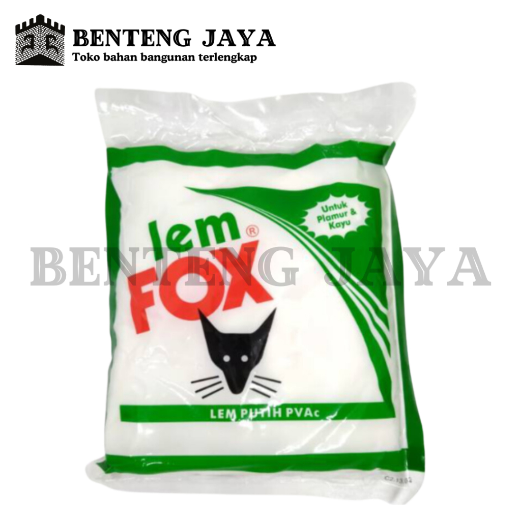 

LEM FOX PUTIH (HIJAU) 400GR / LEM PVAC BUNGKUS KECIL / LEM KERTAS, KAYU, SERBAGUNA