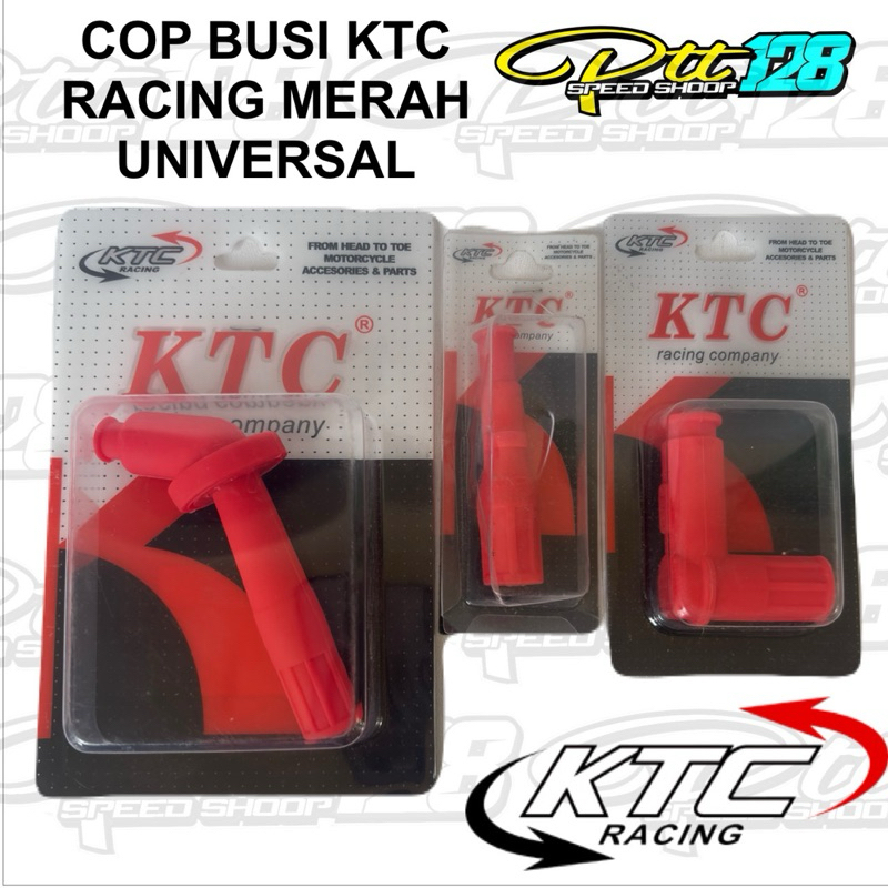 COP BUSI KTC RACING MERAH CANGKOK BUSI RACING FIZR JUPITERZ MXKING VIXION SATRIAFU CBR150 NINJA