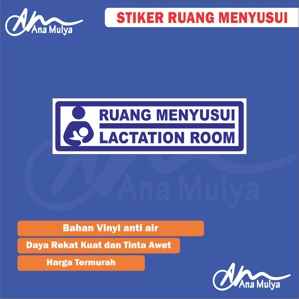 

STICKER VINYL ANA MULYA STIKER RUANG MENYUSUI / STIKER KLINIK / STIKER PUSKESMAS / STIKER ASI / STIKER POJOK ASI
