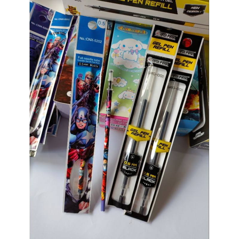 

1box:20pcs refill pulpen gel | refill gel ink | isi ulang tinta pulpen
