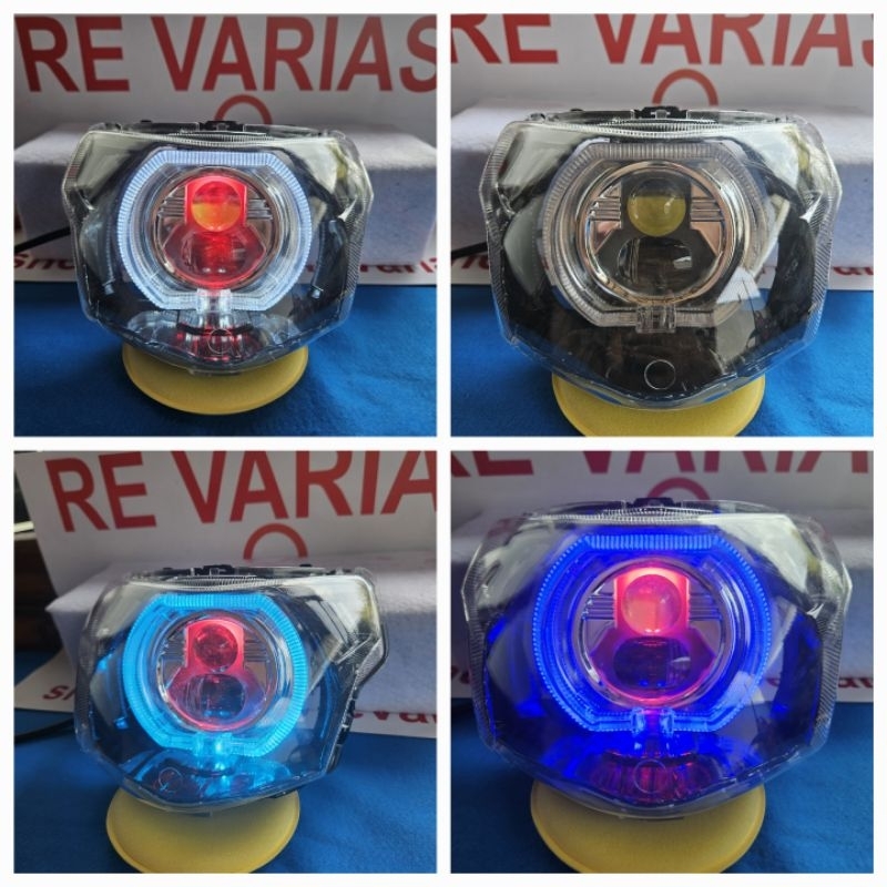 lampu depan vega zr costume biled predator
