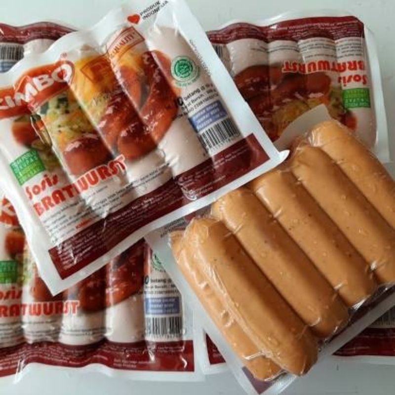 

SOSIS KIMBO BRATWURST ORI ISI 10, SOSIS KIMBO, SOSIS BRATWURST