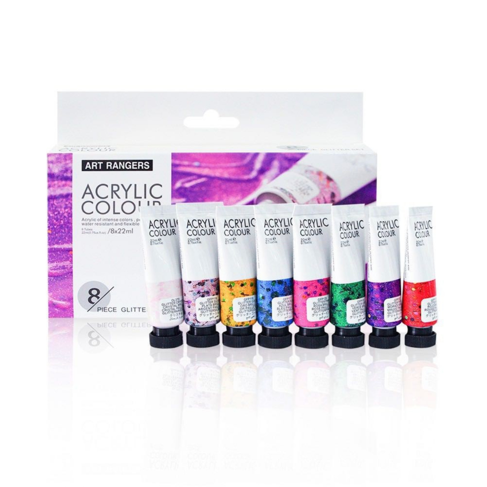 

ART RANGERS 8 GLITTER ACRYLIC COLOUR 22 ML FEA0822T-G / CAT AKRILIK GLITTER