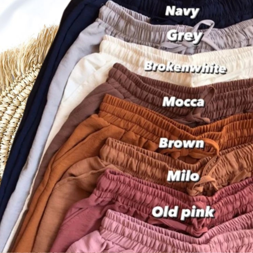 Veronaika - Paket Usaha 5 Pcs Celana Kulot Crinkle Tali Jumbo Wanita Celana Kulot Harian