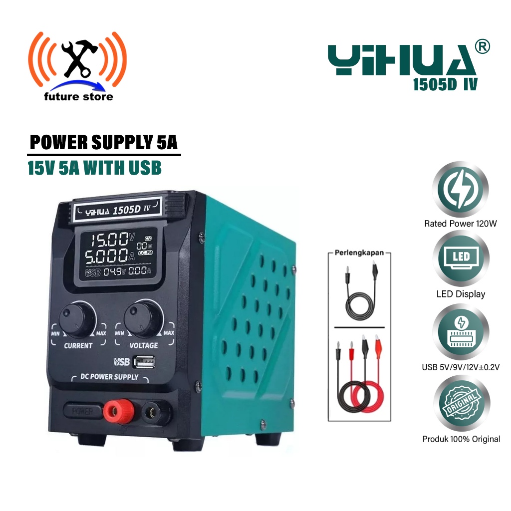 YIHUA 1505D-IV POWER SUPPLY WITH USB FAST CHARGER INTERFACE ORIGINAL