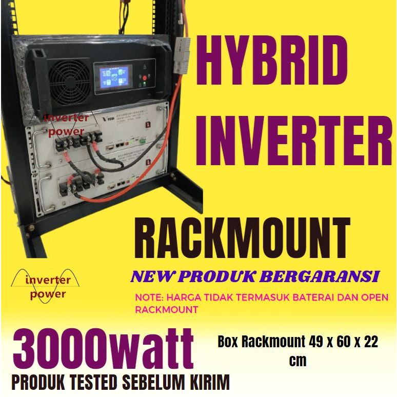 Inverter 3000W 48V Rack mount Offgrid 3Kw Metode Low Frequency Inverter UPS Rack Mount 3000W LCD Lay