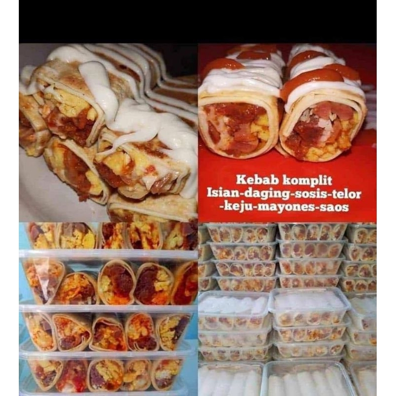 

Kebab daging komplit isi 5 / box
