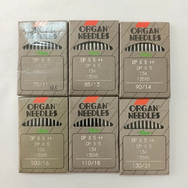 Jarum Mesin Jahit High Speed Single Needle (Jarum 1) DP x 5 - Organ