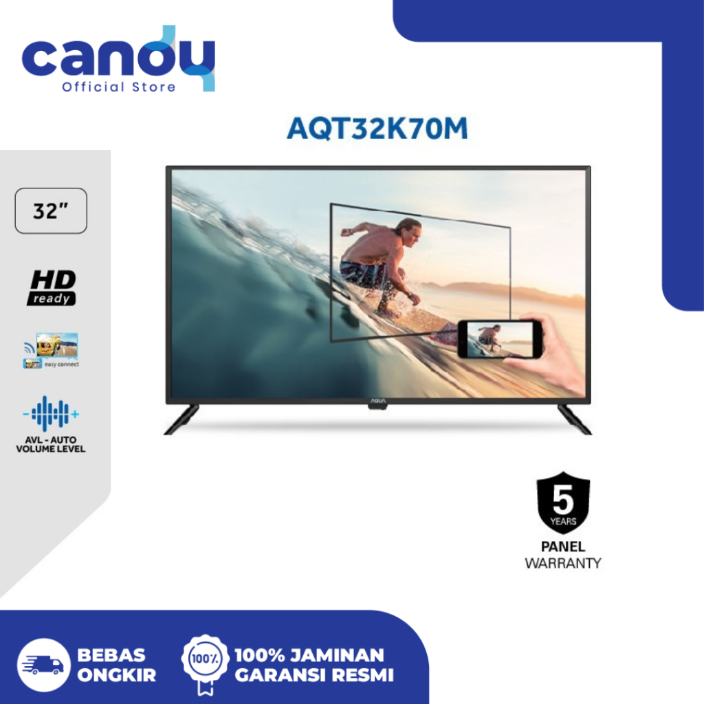 Candy Official Store - AQUA Elektronik TV Digital AQT32K70M 32 Inch HD
