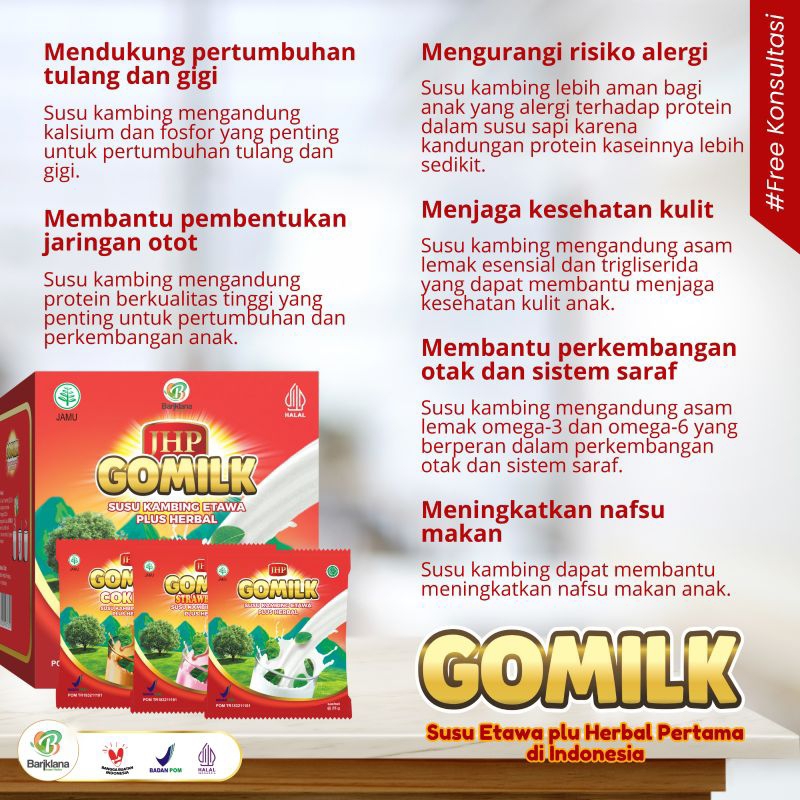 

Susu Gomilk Kemasan sachet 25gr