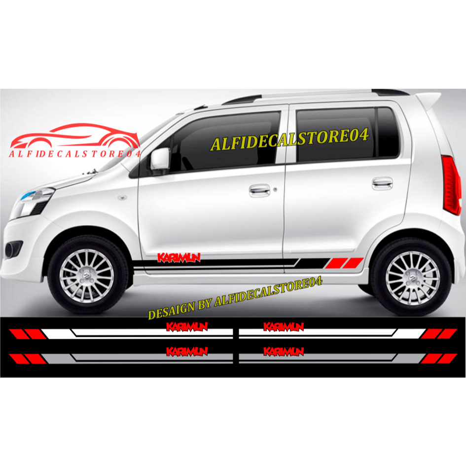 stiker wagon r sticker mobil suzuki stiker list body mobil karimun wagon r terbaru