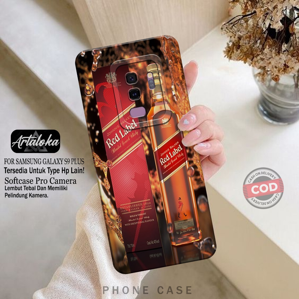 Softcase Hp Samsung Galaxy S9 Plus Fashion Case Minuman Case Samsung Galaxy S9 Plus Silikon TPU Pro 