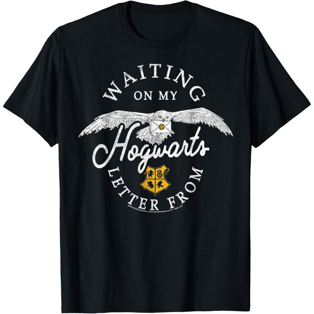 Baju Kaos Band Harry Potter Waiting On Hogwarts Letter T-Shirt Cotton Combed 24s: Nyaman, Stylish, d