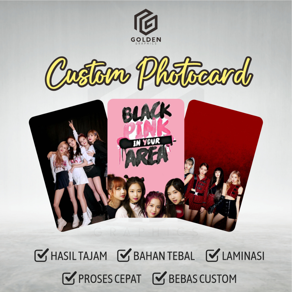 

Custom Photo Card Premium - Bahan PVC Tebal (Bisa Satuan Tanpa Minimal Order)