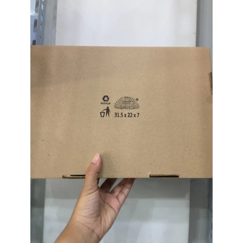 

[GROSIR ISI 200] Box Catering Sekat/ Box EFLUTE SEKAT/ Kardus Nasi Catering 31,5x22x7