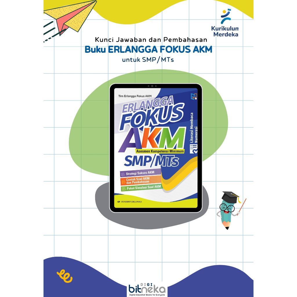Kunci Jawaban Buku ERLANGGA FOKUS AKM SMP/MTs  Kurikulum Merdeka ERLANGGA