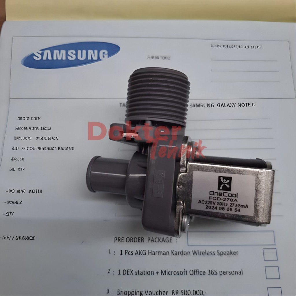 selenoid water inlet mesin cuci PANASONIC