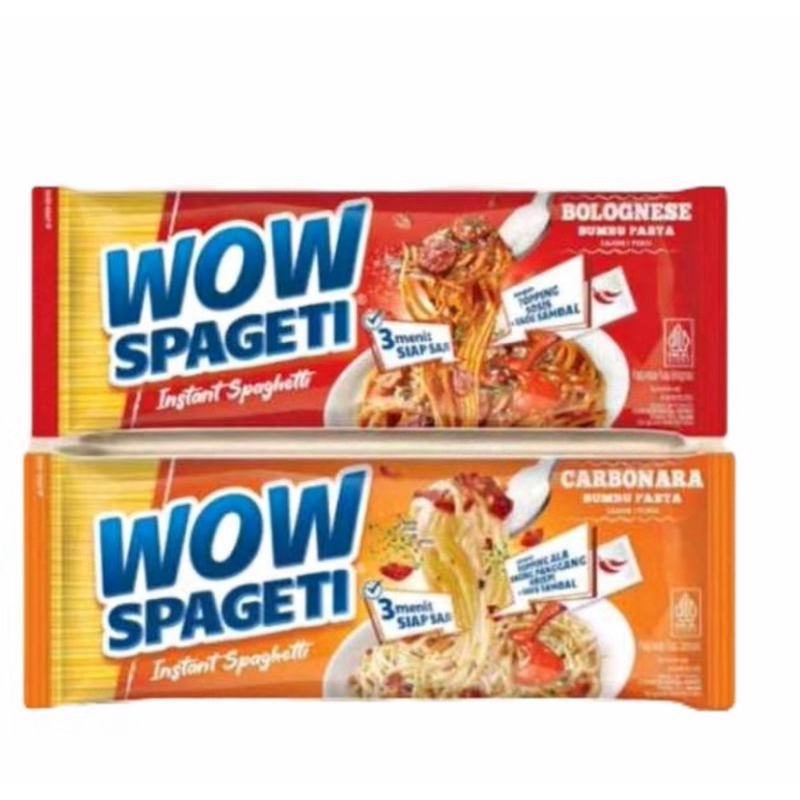 

WOW SPAGETI CARBONARA&BOLOGNESE 1pcs 88g