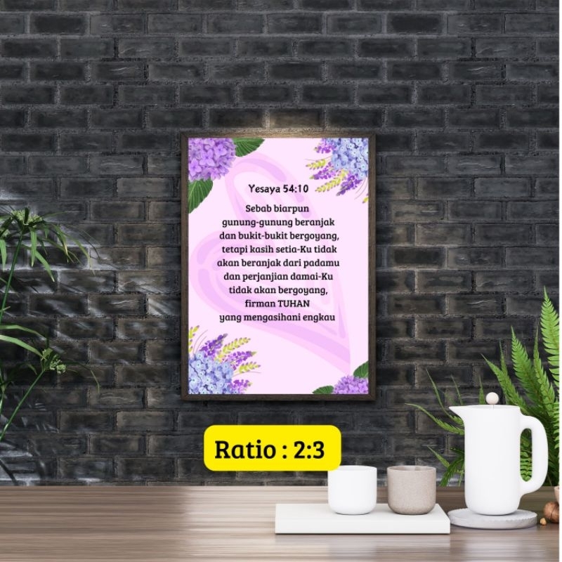 Home Decor Kristen, Printable Christian Wall Art,Bible Quotes, Bible Verse/Hiasan Dinding  Ayat Alki