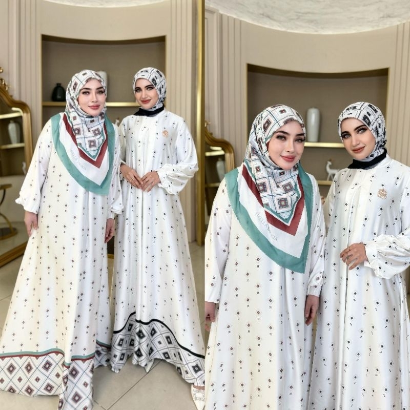 (BISA COD) 100% ORI GAMIS CLASIK PUTIH BY SHELLASAUKIA
