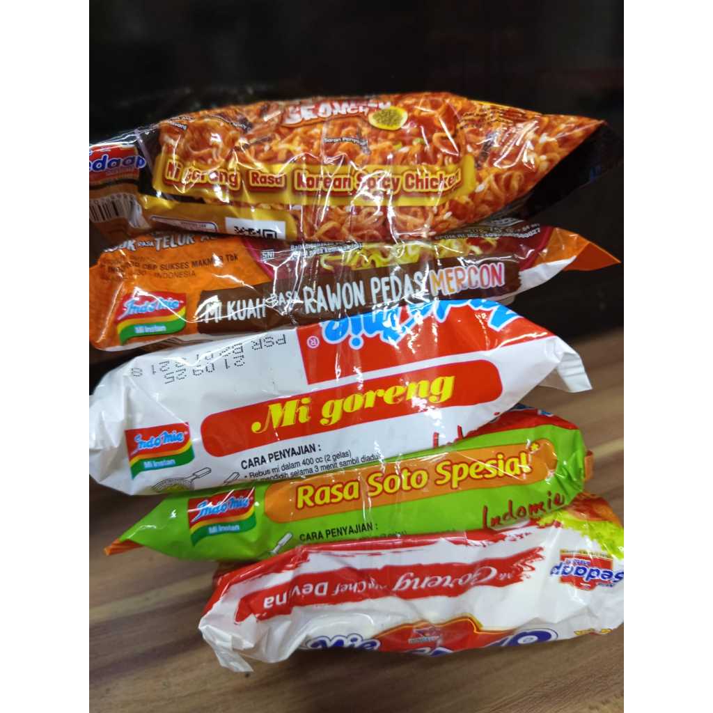 

Mie Instan mix 5 pcs varian rasa