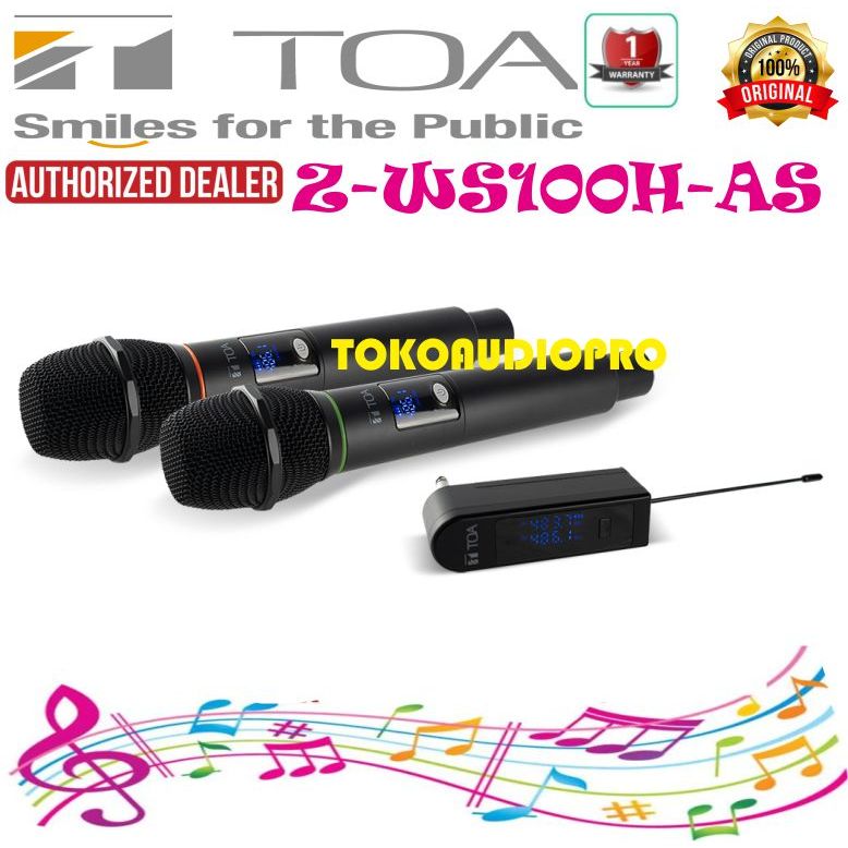 Mic TOA Z-WS100H-AS Wireless Microphone Toa ZWS-100H-AS