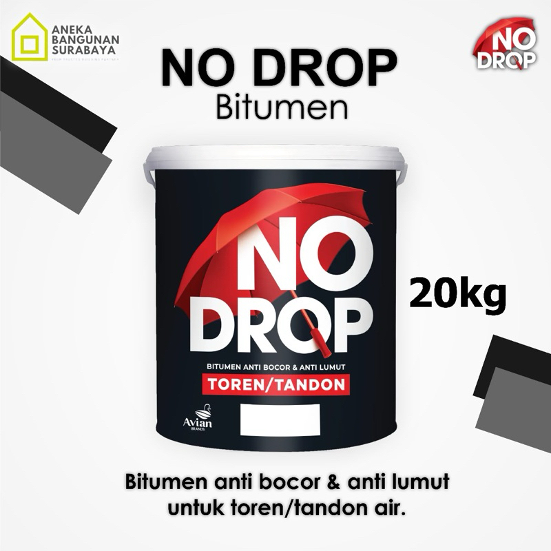 No Drop BITUMEN BLACK 20kg pail | pelapis anti bocor bitumen aspal hitam