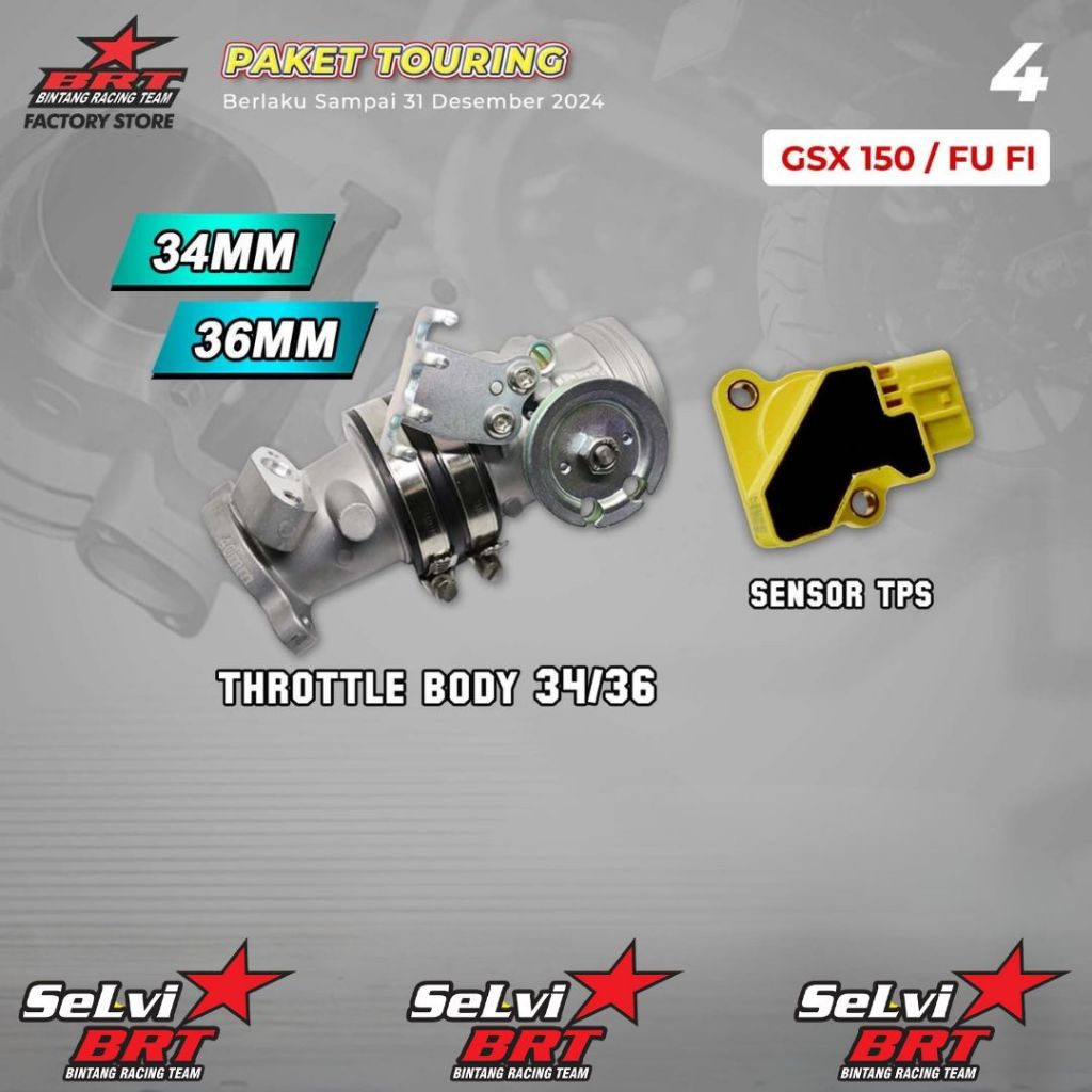 PAKET TOURING BRT THROTLLE BODY SENSOR TPS SATRIA FU FI GSX