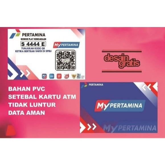 

CETAK KARTU MY PERTAMINA BAHAN PVC MURAH SETEBAL KARTU ATM