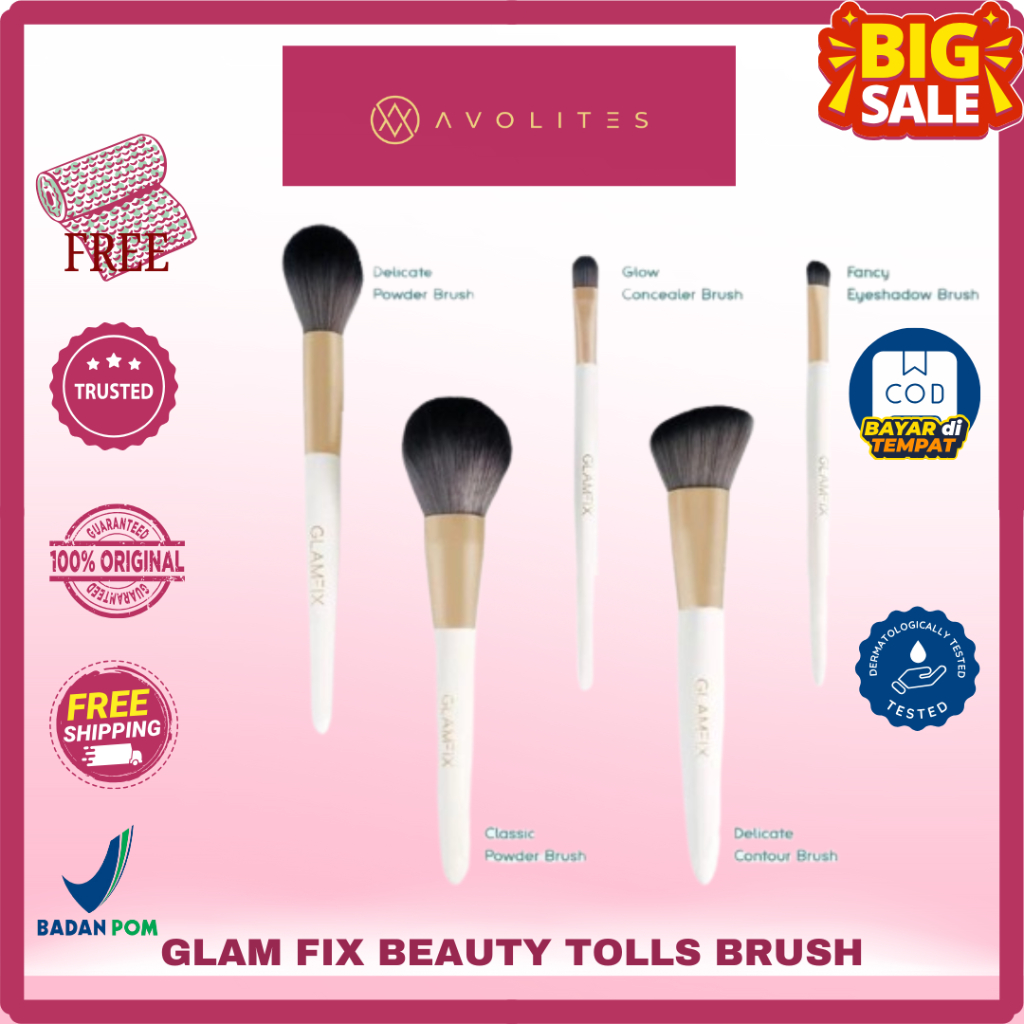 Glam Fix Fancy Eyeshadow Brush, Flawless Eyeshadow Brush, Eyeshadow Blanding brush, Highliter Brush,