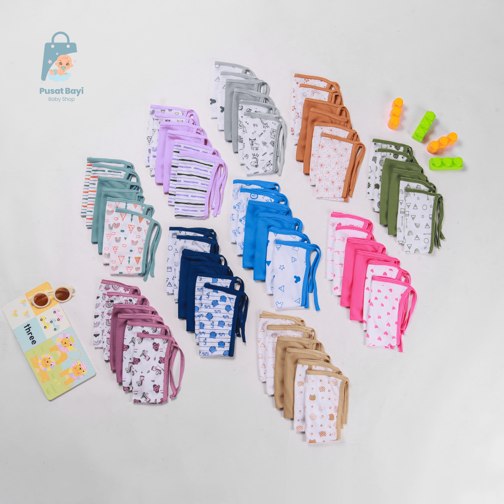 RB22 12 Pcs Popok Kain Bayi - Seri Warna Hijau Olive SNI