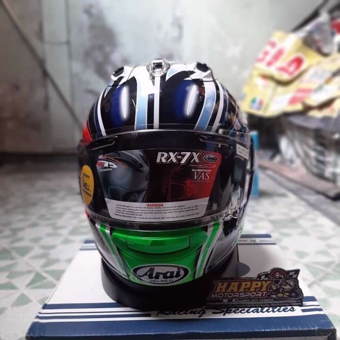 Brand New Helm fullface ARAI RX7X Nakano Shuriken Green